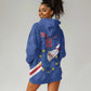 Custom Cabo Verde Football Hoodie Dress Go Tubaroes Azuis