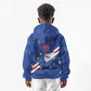 Custom Cabo Verde Football Kid Hoodie Go Tubaroes Azuis