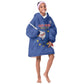 Custom Cabo Verde Football Kid Wearable Blanket Hoodie Go Tubaroes Azuis