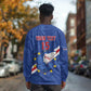 Custom Cabo Verde Football Long Sleeve Shirt Go Tubaroes Azuis