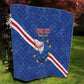 Custom Cabo Verde Football Quilt Go Tubaroes Azuis