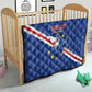 Custom Cabo Verde Football Quilt Go Tubaroes Azuis
