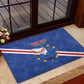 Custom Cabo Verde Football Rubber Doormat Go Tubaroes Azuis