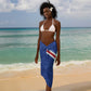 Custom Cabo Verde Football Sarong Go Tubaroes Azuis