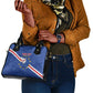 Custom Cabo Verde Football Shoulder Handbag Go Tubaroes Azuis