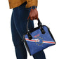 Custom Cabo Verde Football Shoulder Handbag Go Tubaroes Azuis