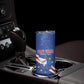 Custom Cabo Verde Football Skinny Tumbler Go Tubaroes Azuis
