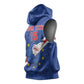 Custom Cabo Verde Football Sleeveless Hoodie Go Tubaroes Azuis - African Pride