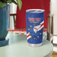 Custom Cabo Verde Football Tumbler Cup Go Tubaroes Azuis