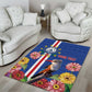 Personalised Cabo Verde Area Rug Grey-Headed Kingfisher Mix Gerbera Daisy