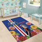 Personalised Cabo Verde Area Rug Grey-Headed Kingfisher Mix Gerbera Daisy