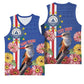 Personalised Cabo Verde Basketball Jersey Grey-Headed Kingfisher Mix Gerbera Daisy - African Pride