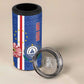 Personalised Cabo Verde 4 in 1 Can Cooler Tumbler Grey-Headed Kingfisher Mix Gerbera Daisy