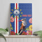 Personalised Cabo Verde Canvas Wall Art Grey-Headed Kingfisher Mix Gerbera Daisy
