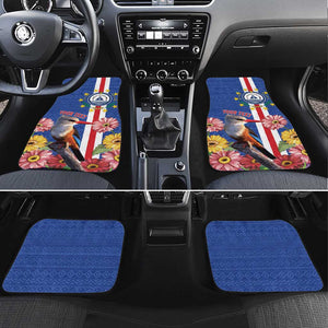 Personalised Cabo Verde Car Mats Grey-Headed Kingfisher Mix Gerbera Daisy