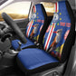 Personalised Cabo Verde Car Seat Cover Grey-Headed Kingfisher Mix Gerbera Daisy