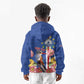 Personalised Cabo Verde Kid Hoodie Grey-Headed Kingfisher Mix Gerbera Daisy