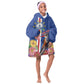 Personalised Cabo Verde Kid Wearable Blanket Hoodie Grey-Headed Kingfisher Mix Gerbera Daisy