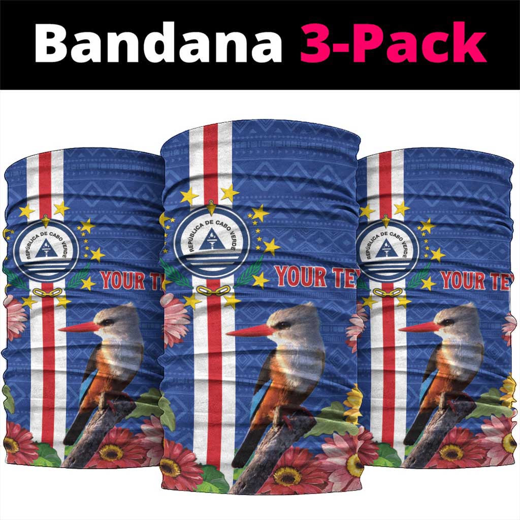 Cabo Verde Neck Gaiter Grey-Headed Kingfisher Mix Gerbera Daisy - African Pride