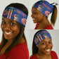 Personalised Cabo Verde Neck Gaiter Grey-Headed Kingfisher Mix Gerbera Daisy LT15