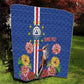 Personalised Cabo Verde Quilt Grey-Headed Kingfisher Mix Gerbera Daisy