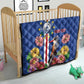 Personalised Cabo Verde Quilt Grey-Headed Kingfisher Mix Gerbera Daisy