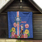 Personalised Cabo Verde Quilt Grey-Headed Kingfisher Mix Gerbera Daisy