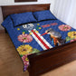 Personalised Cabo Verde Quilt Bed Set Grey-Headed Kingfisher Mix Gerbera Daisy