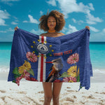 Personalised Cabo Verde Sarong Grey-Headed Kingfisher Mix Gerbera Daisy