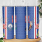 Personalised Cabo Verde Skinny Tumbler Grey-Headed Kingfisher Mix Gerbera Daisy