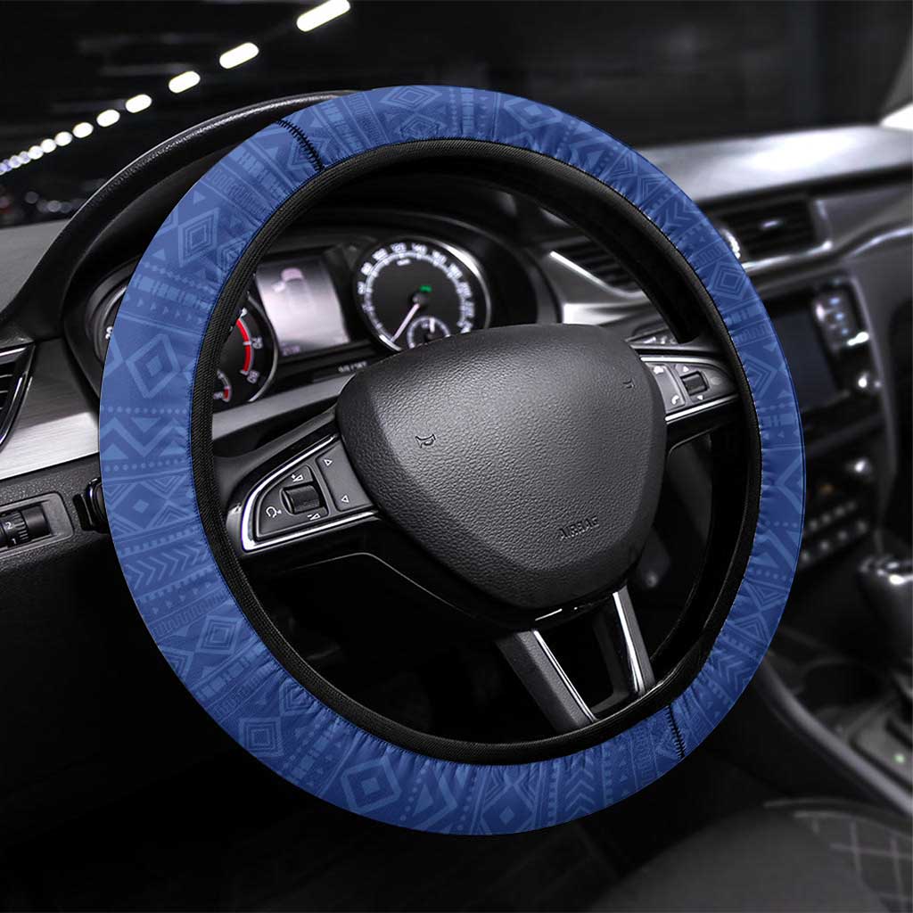 Cabo Verde Steering Wheel Cover Grey-Headed Kingfisher Mix Gerbera Daisy