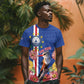 Personalised Cabo Verde T shirt Grey-Headed Kingfisher Mix Gerbera Daisy