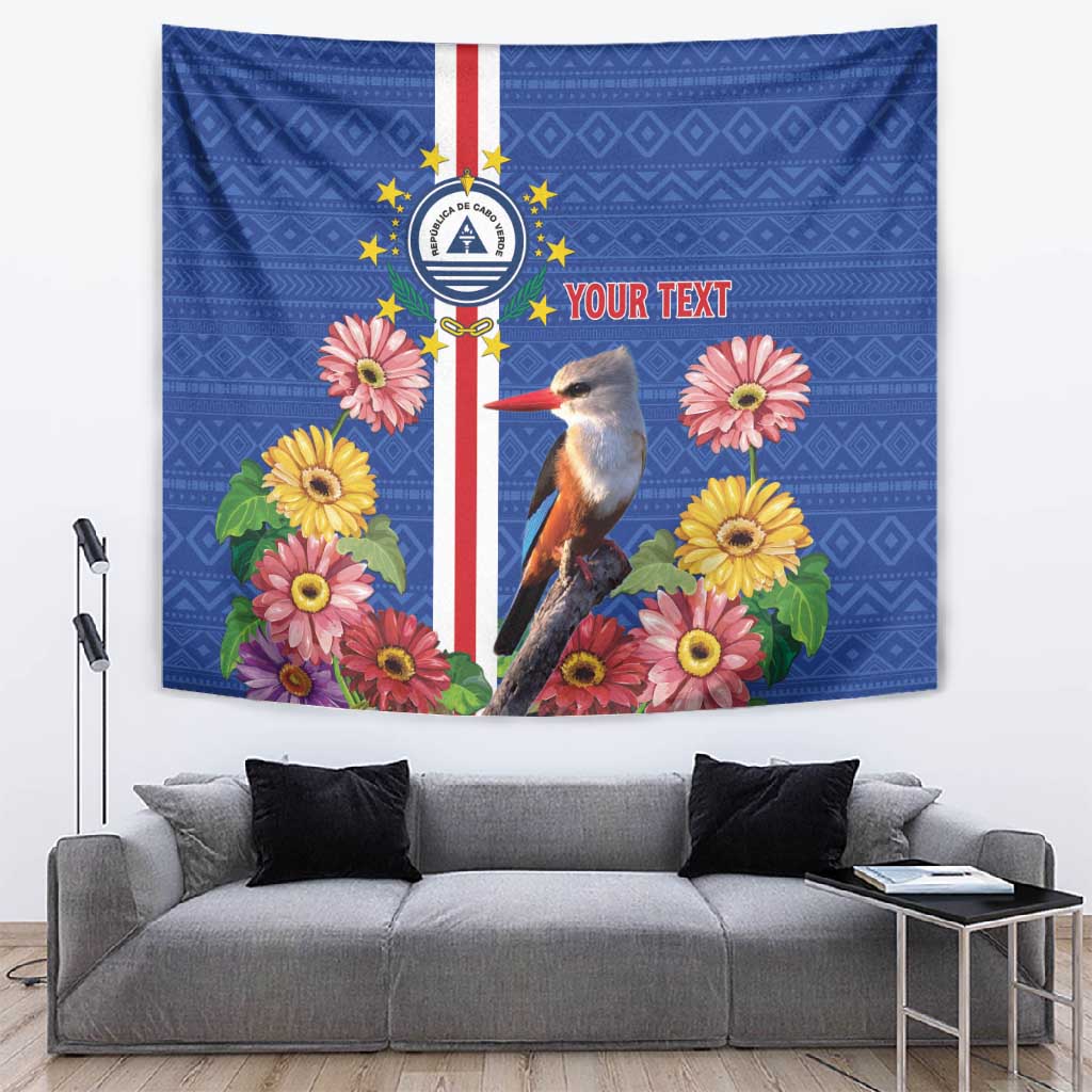 Personalised Cabo Verde Tapestry Grey-Headed Kingfisher Mix Gerbera Daisy