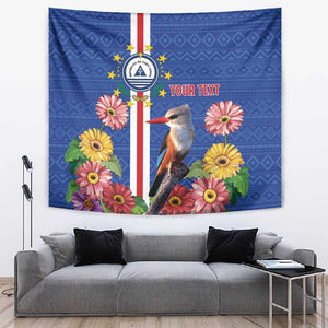 Personalised Cabo Verde Tapestry Grey-Headed Kingfisher Mix Gerbera Daisy