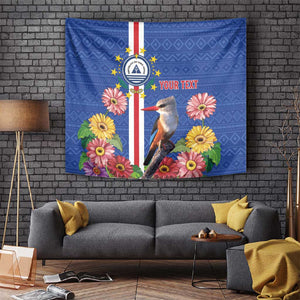 Personalised Cabo Verde Tapestry Grey-Headed Kingfisher Mix Gerbera Daisy