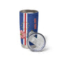 Personalised Cabo Verde Tumbler Cup Grey-Headed Kingfisher Mix Gerbera Daisy