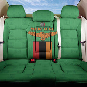 Personalised Afro Zambia Back Car Seat Cover Flag Style Mix Kente Pattern