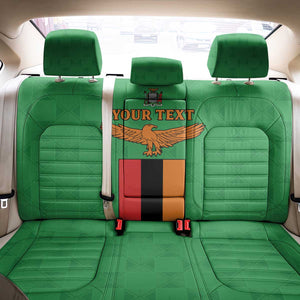 Personalised Afro Zambia Back Car Seat Cover Flag Style Mix Kente Pattern