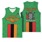Personalised Afro Zambia Basketball Jersey Flag Style Mix Kente Pattern - African Pride