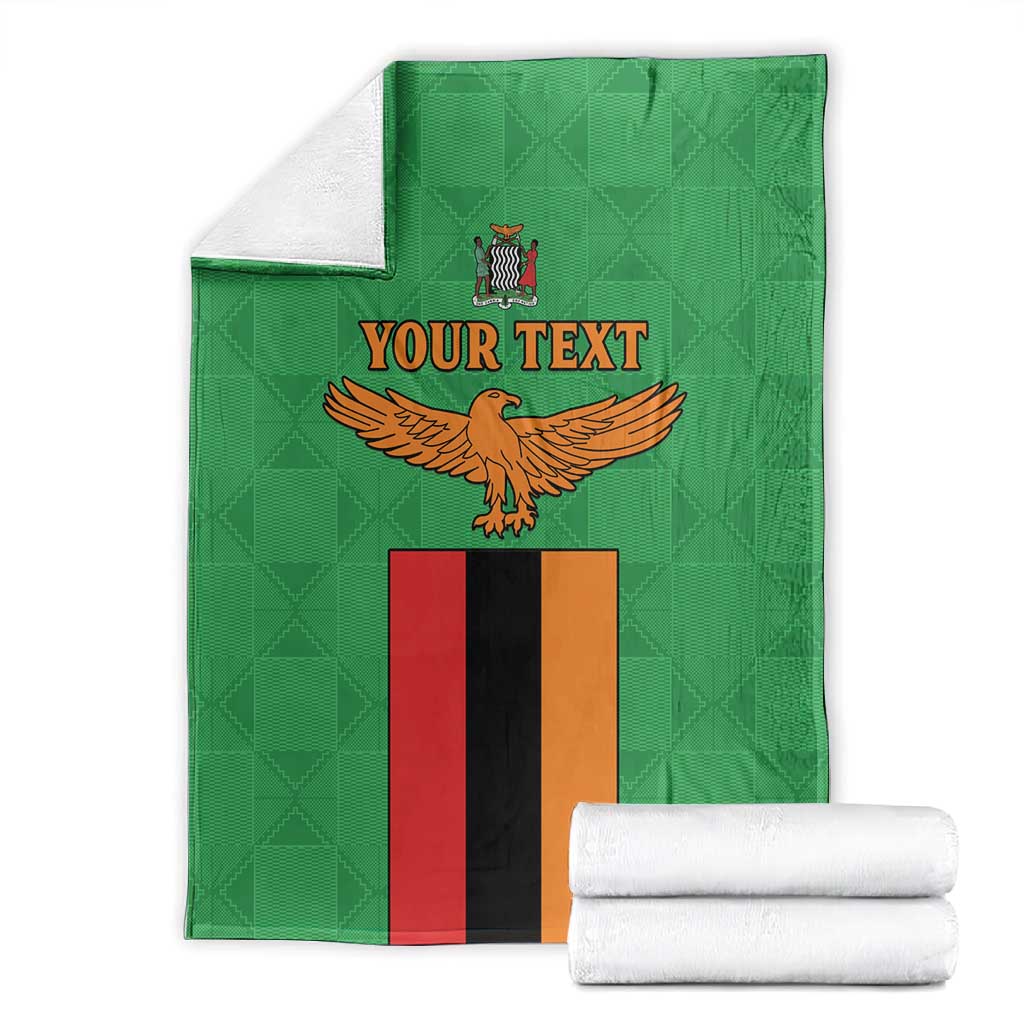 Personalised Afro Zambia Blanket Flag Style Mix Kente Pattern
