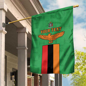 Personalised Afro Zambia Garden Flag Flag Style Mix Kente Pattern