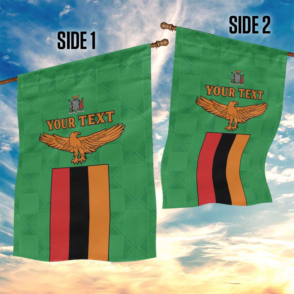 Personalised Afro Zambia Garden Flag Flag Style Mix Kente Pattern