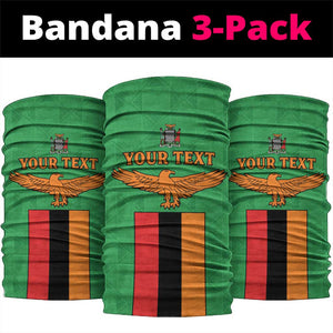 Afro Zambia Neck Gaiter Flag Style Mix Kente Pattern - African Pride