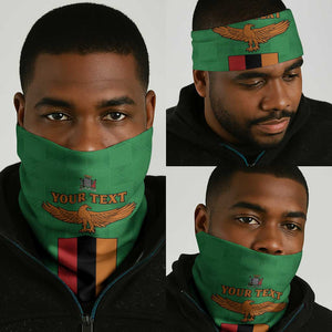 Afro Zambia Neck Gaiter Flag Style Mix Kente Pattern - African Pride