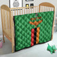 Personalised Afro Zambia Quilt Flag Style Mix Kente Pattern