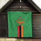 Personalised Afro Zambia Quilt Flag Style Mix Kente Pattern
