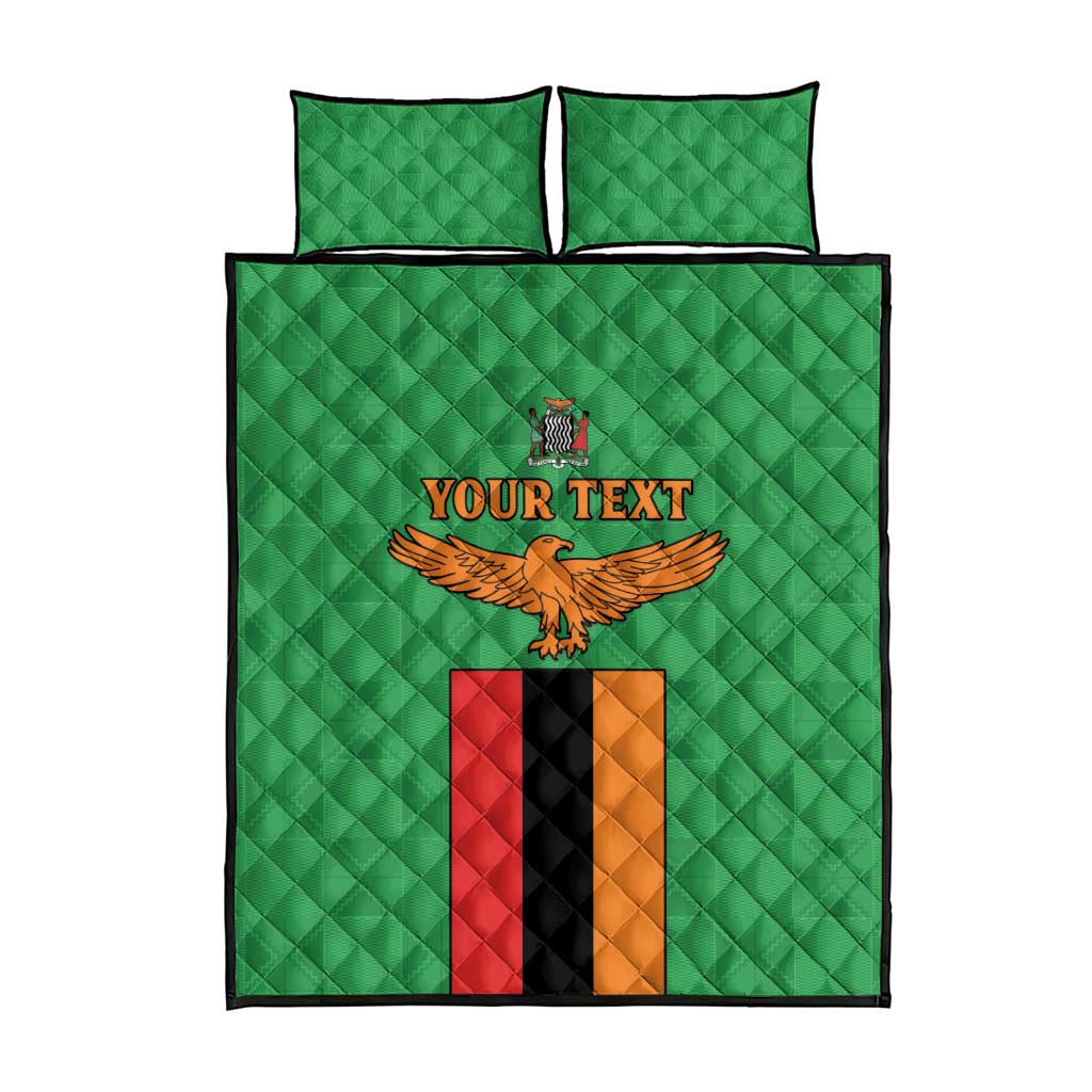 Personalised Afro Zambia Quilt Bed Set Flag Style Mix Kente Pattern