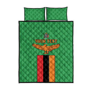 Personalised Afro Zambia Quilt Bed Set Flag Style Mix Kente Pattern