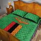 Personalised Afro Zambia Quilt Bed Set Flag Style Mix Kente Pattern