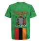 Personalised Afro Zambia Rugby Jersey Flag Style Mix Kente Pattern